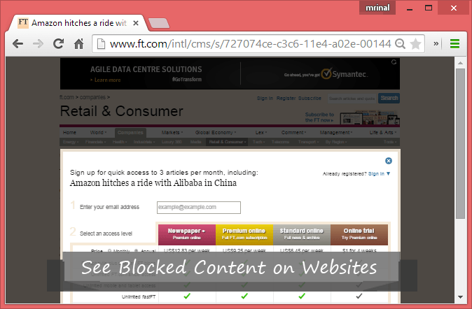 Как увидеть заблокированный контент на веб-сайтах — 3 Решение
