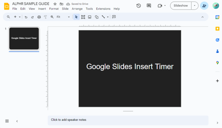 Как да вмъкнете таймер в Google Slides