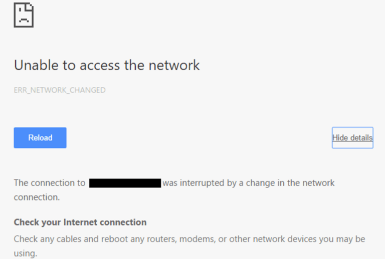 Лесни поправки за ERR_NETWORK_CHANGED грешки в Windows