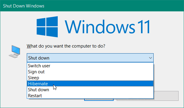 Как да хибернираме в Windows 11