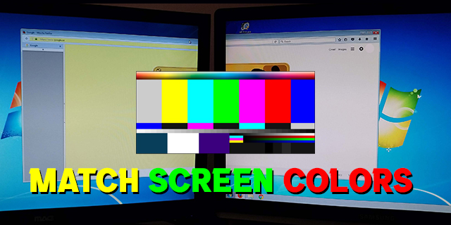 Как да съпоставите цветовете на екрана при настройка на множество монитори