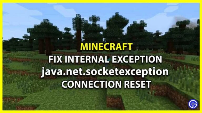 Как да коригирате интернет изключение java.net.socketexception Нулиране на връзката в Minecraft